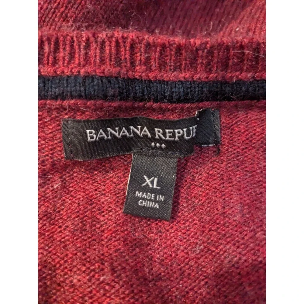 Banana‎ Republic Wool Blend Pullover Crewneck Sweater Mens XL